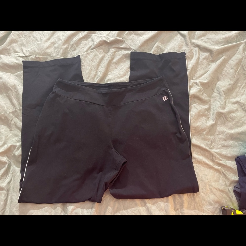 Lands End Black Athletic Pants Size XL